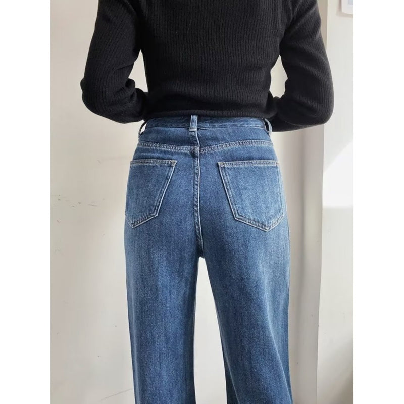 Women Jeans Velvet Padded Loose Leisure