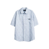 Unisex Shirt Striped Loose