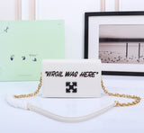 Off White Bag Casual Outdoor Convenient Tote Bag