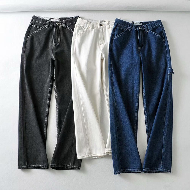Women Jeans Retro Loose