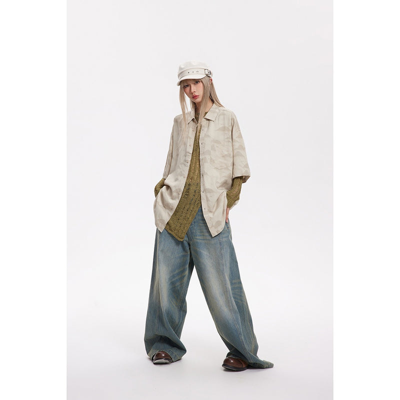 Unisex Shirt Summer Baggy Coat