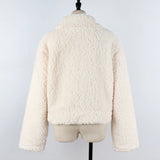 Women Fur Jacket Lamb Plush Coat