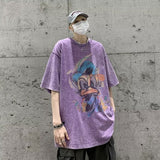 Men T Shirt Summer Distressed Heavy