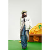 Unisex Coat Couple Baseball Uniform Coat Warm-Keeping Cotton Clothing