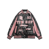 Unisex Pu Jacket PU Leather Baseball Jacket