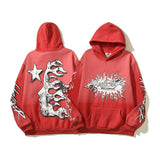 HS Hoodie Vintage Distressed Creative Printing