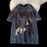 Men T Shirt Vintage Distressed Summer