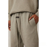 Fog Essentials Hoodie & Pant 2 Piece Set Sweater Black Letters Flocking