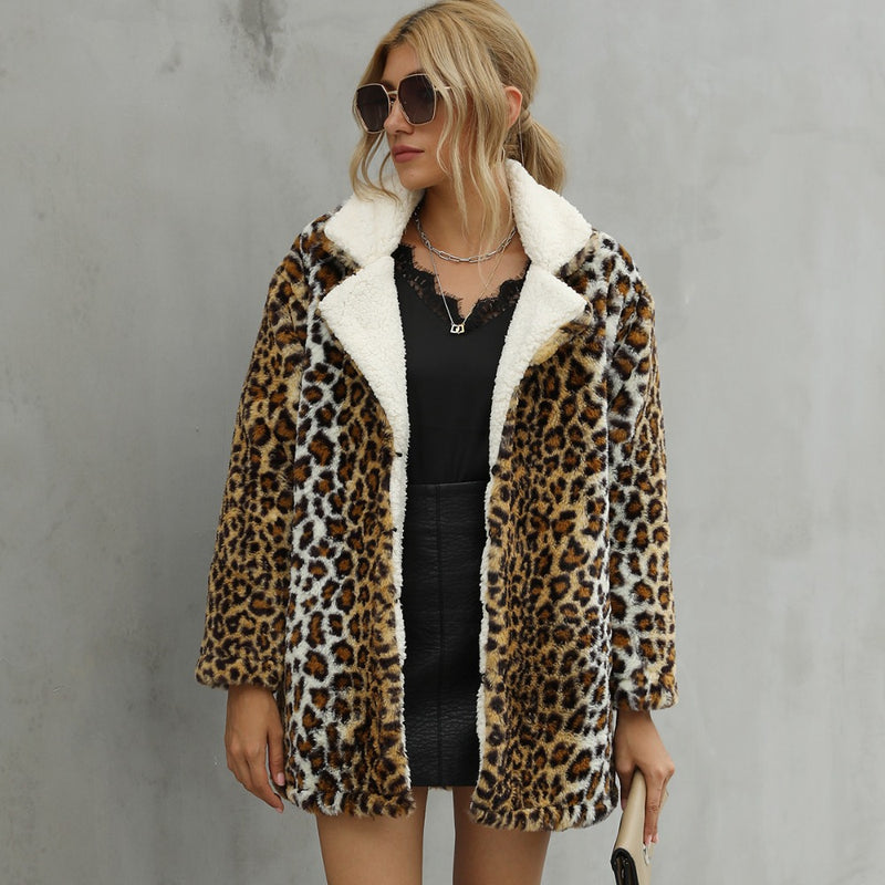 Women Fur Jacket Plush Fur Coat