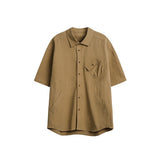 Unisex Shirt Casual Pocket Loose