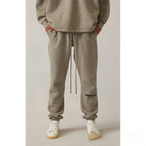 Fog Essentials Hoodie & Pant 2 Piece Set Sweater Black Letters Flocking