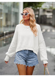 Women Pullover Sweater Fashion Loose Sweater