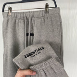 Fog Essentials Pant Black Flocked Printed Trousers