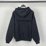 Fog Essentials Hoodie & Pant 2 Piece Set Sweater Black Letters Flocking