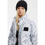 Unisex Coat Loose Thick Stand-up Collar Cotton-Padded Coat Winter Coat