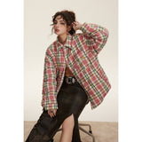 Unisex Coat Plaid Coat Cotton-Padded Jacket