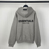 Fog Essentials Hoodie & Pant 2 Piece Set Sweater Black Letters Flocking