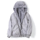 Women Cotton Coat Velvt Plush Hooded Sweater