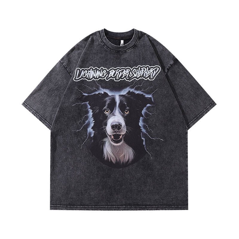 Men T-Shirt Vintage Distressed Print