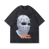 Men's T-Shirt Vintage Washed Short-Sleeved T-shirt