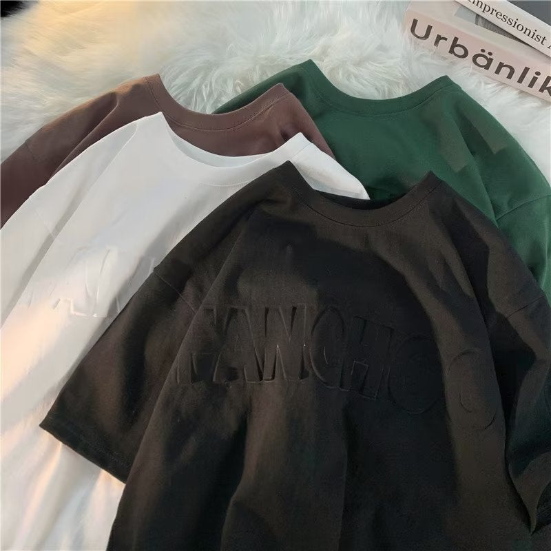 Men T Shirt Heavy Summer Oversize