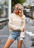 Women Pullover Sweater Fashion Loose Sweater