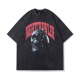 Men's T-Shirt Vintage Washed Short-Sleeved T-shirt
