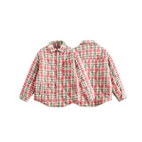 Unisex Coat Plaid Coat Cotton-Padded Jacket