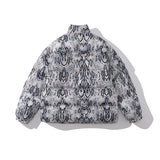 Men Coat Thickened Cotton Coat Serpentine Stand Collar