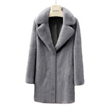Women Fur Jacket Fashion Plush Coat