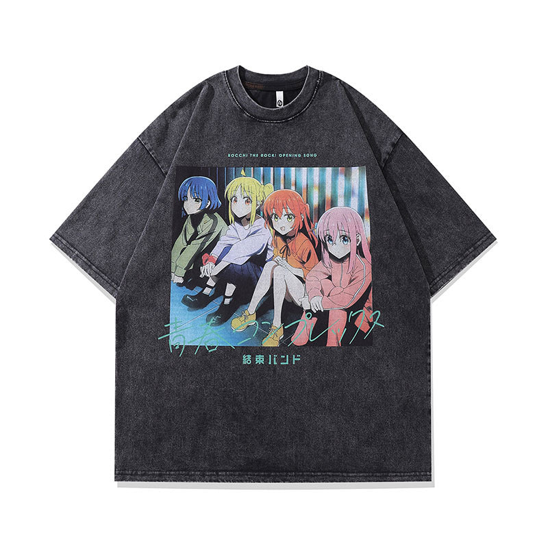 Men's T-Shirt Head Cartoon Fun Printing Heavy Weight
