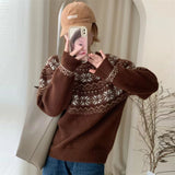 Women Pullover Sweater Soft Loose Knit