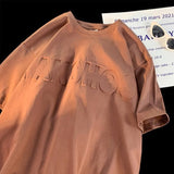 Men T Shirt Heavy Summer Oversize