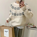 Women Pullover Sweater Soft Loose Knit