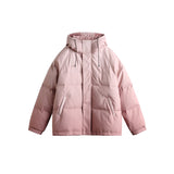 Unisex Coat University Style Gradient Color Cotton