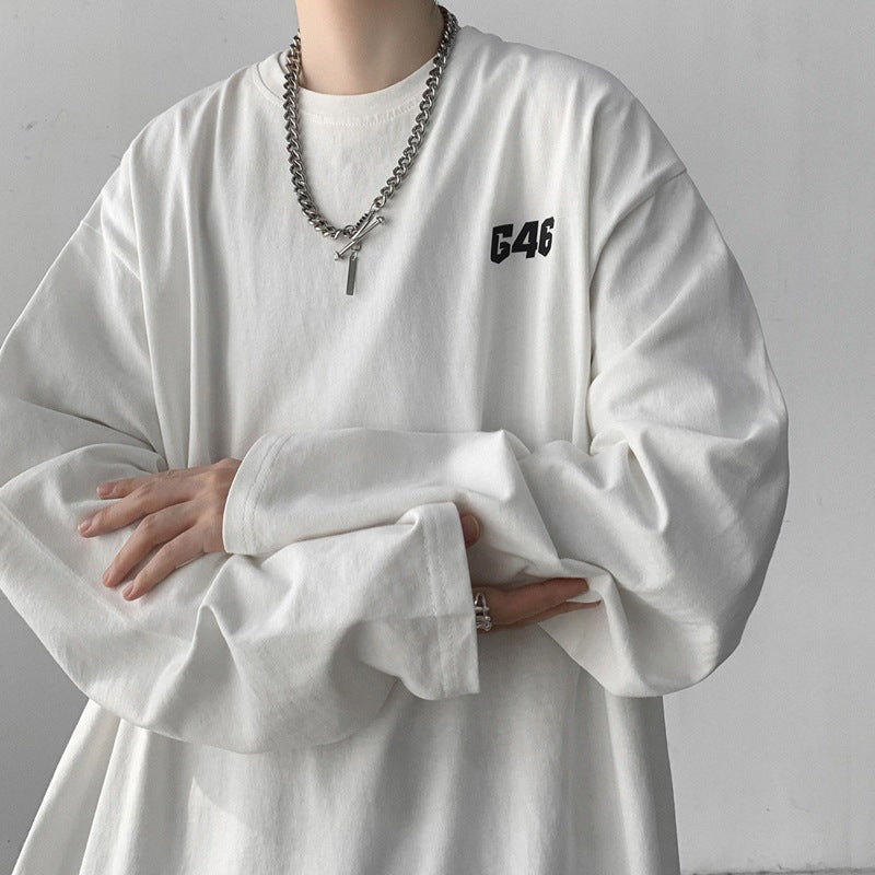 Men T Shirt Oversize Vibe Bottoming Shirt