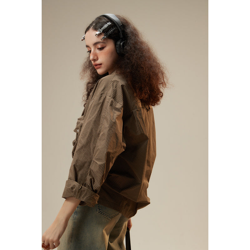 Unisex Shirt Small Plaid Fashion Sexy