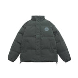 Unisex Coat Winter Stand-up Collar Cotton-Padded Clothes Thickened