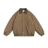 Unisex Coat Retro Lapels Loose Winter