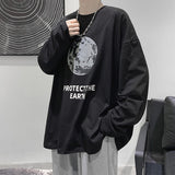 Men T Shirt Loose round Neck Bottoming Shirt
