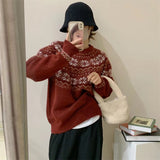 Women Pullover Sweater Soft Loose Knit