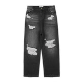 Men Jeans Ripped Leisure Loose All-Match