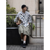 Unisex Shirt Vintage Floral Hawaiian Style Summer