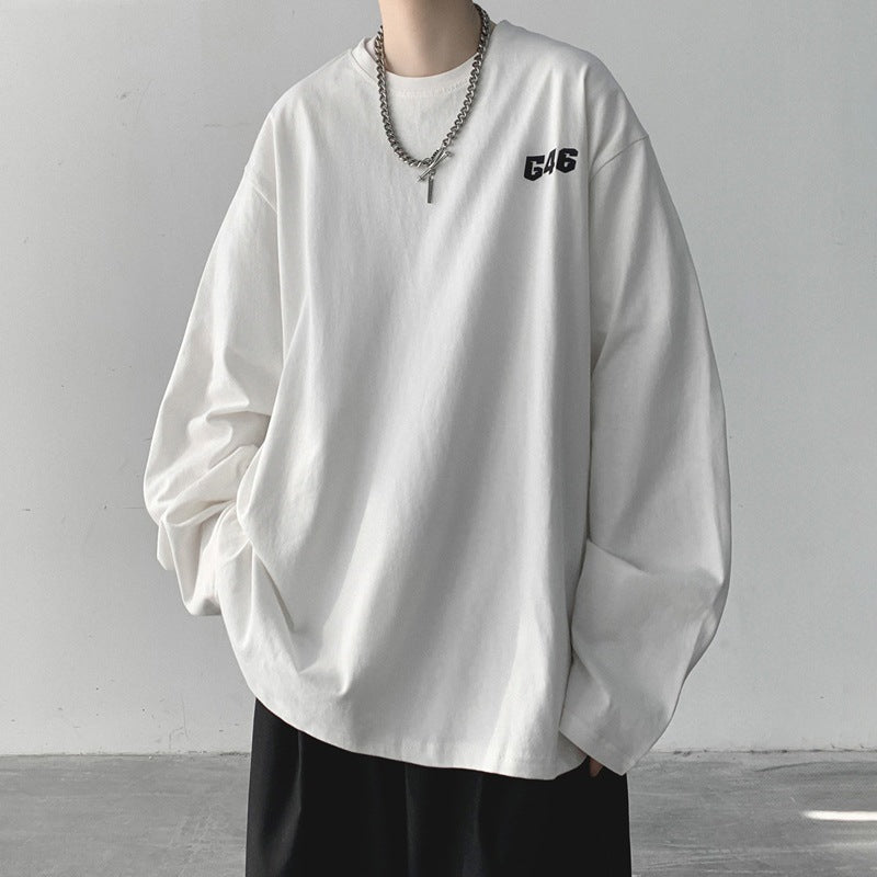 Men T Shirt Oversize Vibe Bottoming Shirt
