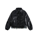 Unisex Coat PU Leather Coat Cotton Jacket