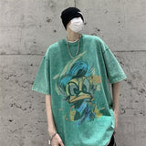 Men T Shirt Summer Distressed Heavy