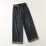 Women Jeans Fleece-lined Drawstring Leisure