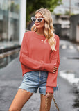 Women Pullover Sweater Fashion Loose Sweater