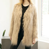 Women Fur Jacket Fashion Plush Coat