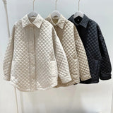 Women Cotton Coat Loose-Fitting Lightweight Thin Short